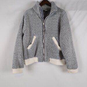 Saturday Sunday by Anthropologie Women's Light Grey Sweater Fleece, Large